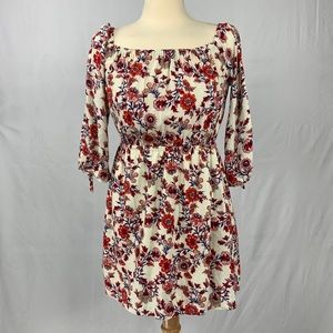 Forever 21 Off The Shoulder Floral Dress